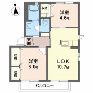 フォワード松本B【1階】の間取り