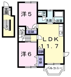 ピュアクエスト【2階】の間取り
