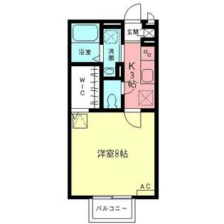 シティーパル楓【1階】の間取り