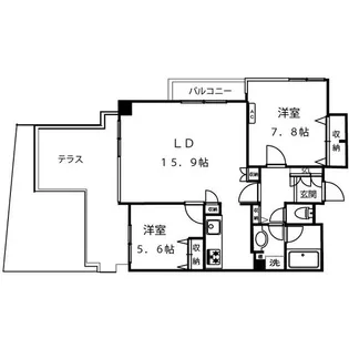 ガーデン杉並方南【1階】の間取り