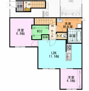 リヴァージュ高浜【2階】の間取り
