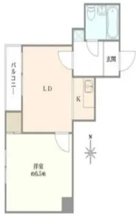 グランデージ要町【6階】の間取り