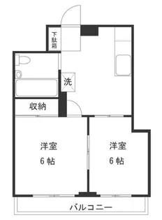 第一中清ビル【2階】の間取り