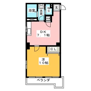 栄マンション【2階】の間取り