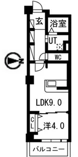 アクティ目黒駅前1号棟【7階】の間取り