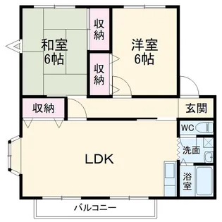 ユーロアベニュー四街道A棟【1階】の間取り