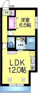 ノイエレーベン津田沼【2階】の間取り