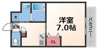 PARK HILLS今里NOA【10階】の間取り