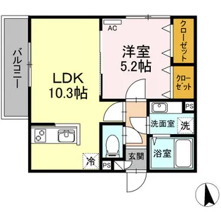ベアハウス【2階】の間取り