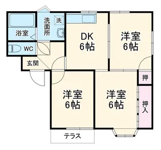 アセンド65 D棟【2階】の間取り