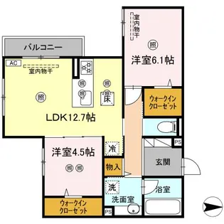 サンドルフ高須II番館【1階】の間取り
