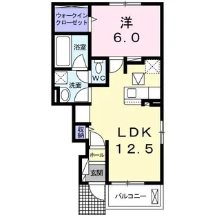クレメント桜の町【1階】の間取り