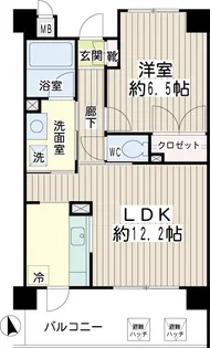 ハートレィ大師【5階】の間取り