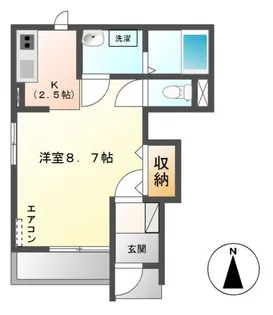 シャルムエスト【1階】の間取り