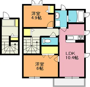 シャーメゾン148C棟【2階】の間取り