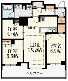 アトラスタワー小平小川【9階】の間取り