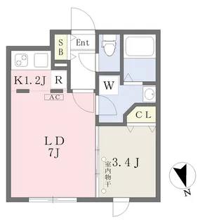 quador吹上NORTH【2階】の間取り