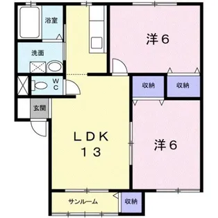 メゾンアルファC【2階】の間取り