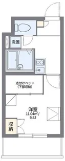 レオパレス本駒込【3階】の間取り
