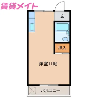 米川ハイツ【2階】の間取り