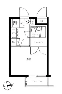 メインステージ大森海岸【4階】の間取り