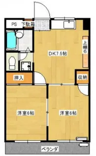アダチレジデンス日吉【1階】の間取り