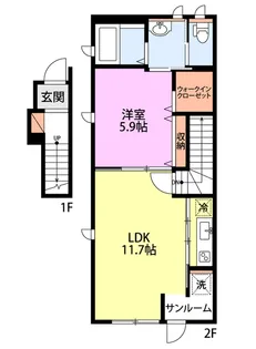 Common上所【2階】の間取り