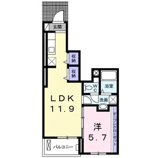 グッド・アイランド下妻【1階】の間取り