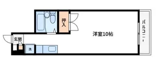 カーサ第一宇喜田1号棟【8階】の間取り