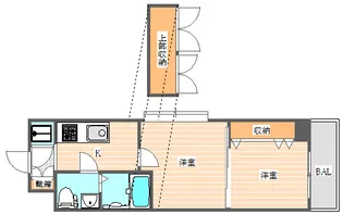 No.51 PROJECT2100日赤通り【14階】の間取り