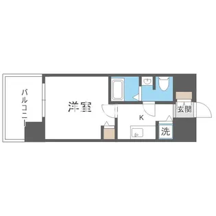LUMINOUS桜川【3階】の間取り