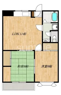 ハイツトミ【2階】の間取り