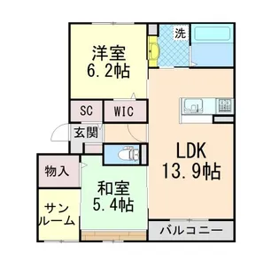 RAVINE 千里中央【3階】の間取り