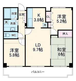 イトーピア正木公園【2階】の間取り