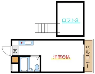 APT SUGA LOG I【2階】の間取り