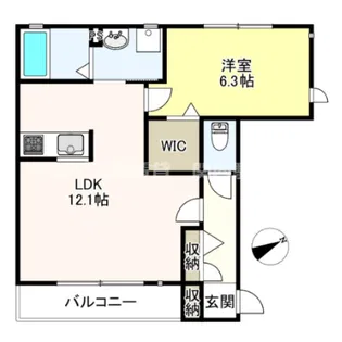 クレールエフ【1階】の間取り
