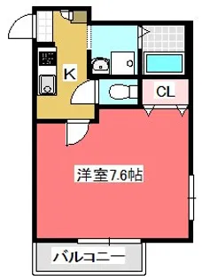 ル・ロゼ【2階】の間取り