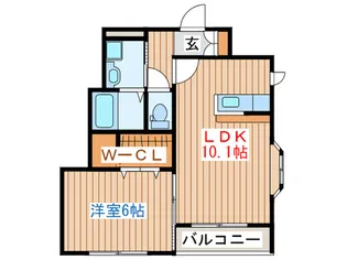 アゼリアン【1階】の間取り