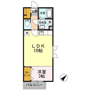 シトラスコート A【1階】の間取り