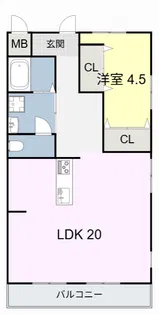第3スカイハイム【3階】の間取り