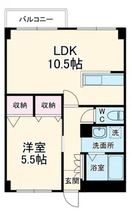 大倉山ロンシャン【1階】の間取り