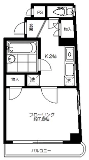 クレドール若松町【2階】の間取り