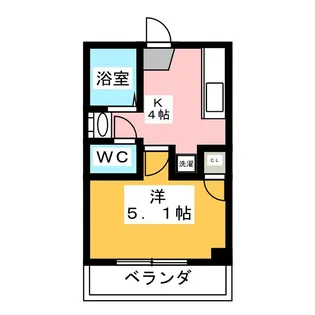 ハイツ浅間【3階】の間取り