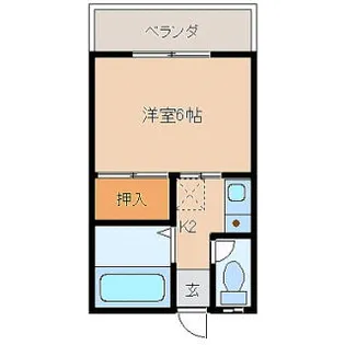 コーポマルボシ【2階】の間取り