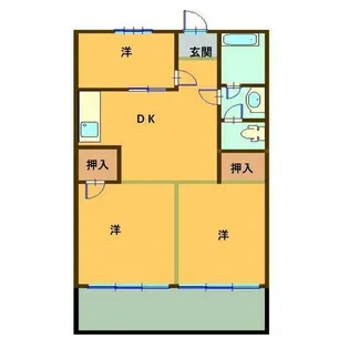 大栄マンション【4階】の間取り