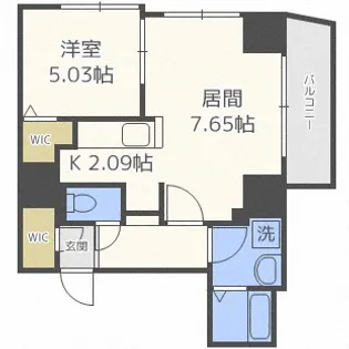 スペチアーレ麻生【2階】の間取り