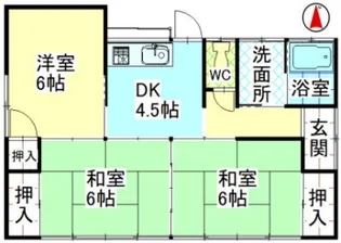 福島県いわき市小名浜岡小名3【一戸建】の間取り