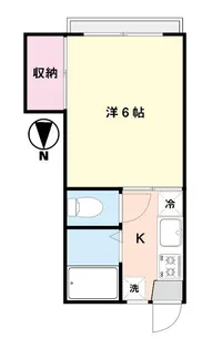 フラット・ハマ【1階】の間取り