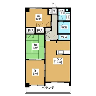 サンコート23【2階】の間取り