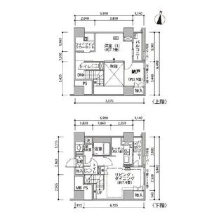 東雲キャナルコートCODAN20号棟【11階】の間取り